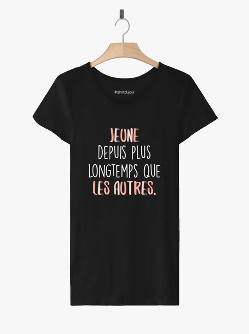 T-shirt Dames - JEUNE DEPUIS PLUS LONGTEMPS ROSE - Kiabi T-shirt Dames - JEUNE DEPUIS PLUS LONGTEMPS ROSE - Kiabi