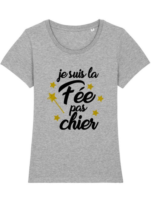 T-shirt Dames - LA FÉE PAS CHIER - Kiabi T-shirt Dames - LA FÉE PAS CHIER - Kiabi