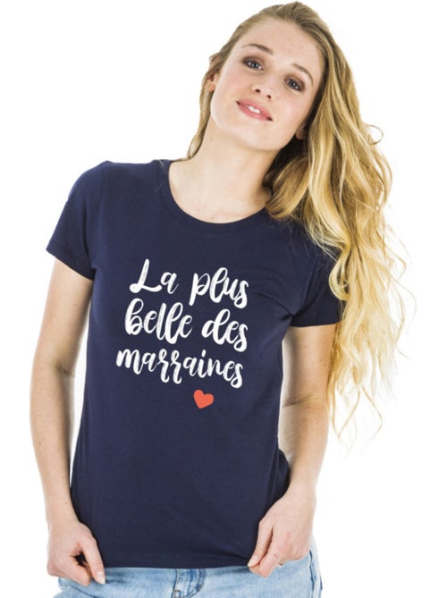 T-shirt Dames - LA PLUS BELLE DES MARRAINES - Kiabi T-shirt Dames - LA PLUS BELLE DES MARRAINES - Kiabi