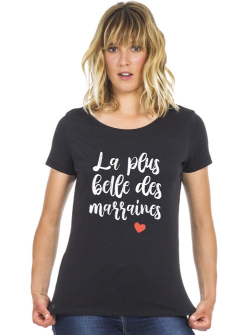 T-shirt Dames - LA PLUS BELLE DES MARRAINES - Kiabi T-shirt Dames - LA PLUS BELLE DES MARRAINES - Kiabi