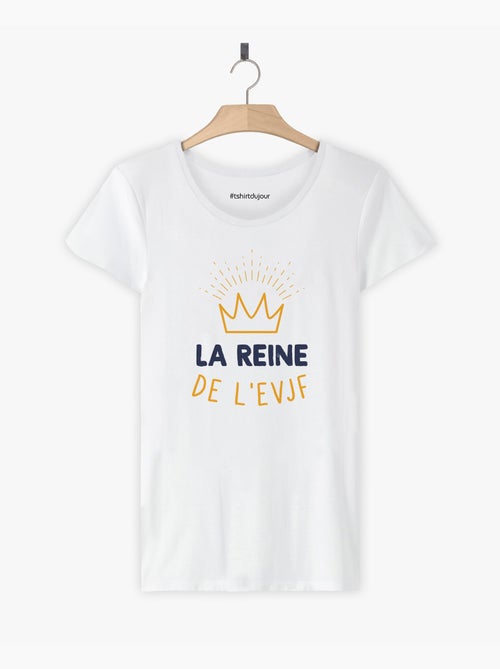 T-shirt Dames - LA REINE DE L'EVJF - Kiabi T-shirt Dames - LA REINE DE L'EVJF - Kiabi