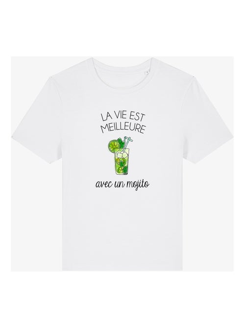 T-shirt Dames - LA VIE EST MEILLEURE AVEC UN MOJITO - Kiabi T-shirt Dames - LA VIE EST MEILLEURE AVEC UN MOJITO - Kiabi
