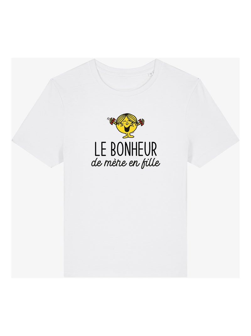 T-shirt Dames - LE BONHEUR DE MERE EN FILLE Wit - Kiabi