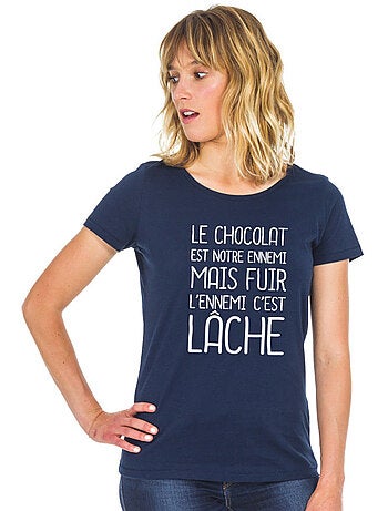 T-shirt Dames - LE CHOCOLAT EST NOTRE ENNEMI 2