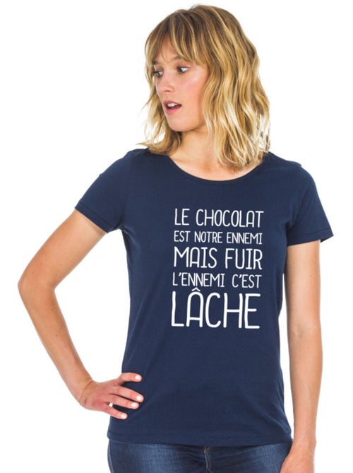 T-shirt Dames - LE CHOCOLAT EST NOTRE ENNEMI 2 - Kiabi T-shirt Dames - LE CHOCOLAT EST NOTRE ENNEMI 2 - Kiabi