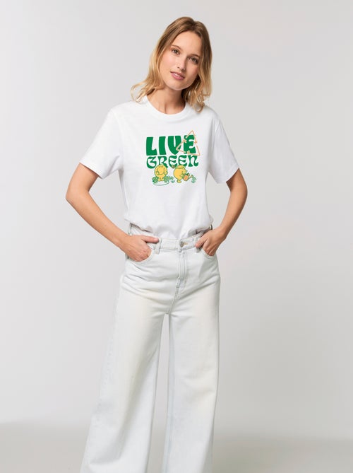 T-shirt Dames - LIVE GREEN - Kiabi