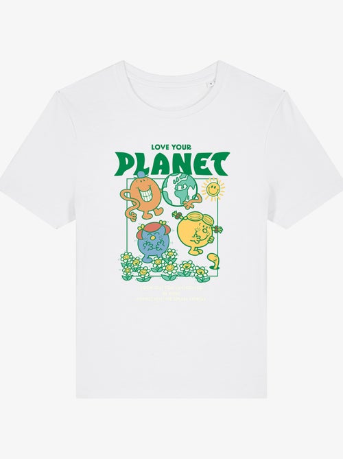 T-shirt Dames - LOVE YOUR PLANET - Kiabi