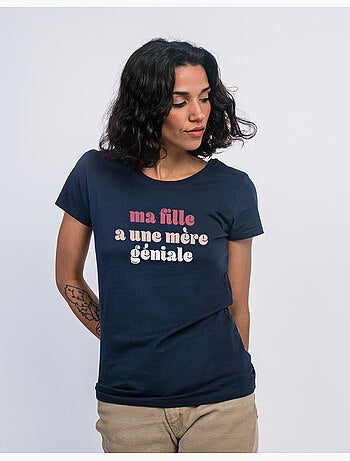 T-shirt dames - ma fille a une mère géniale