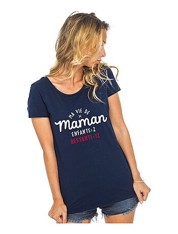 T-shirt Dames - MA VIE DE MAMAN : ENFANTS 2 RESSENTI 12