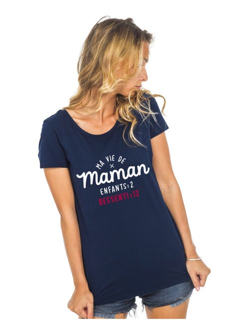 T-shirt Dames - MA VIE DE MAMAN : ENFANTS 2 RESSENTI 12 - Kiabi T-shirt Dames - MA VIE DE MAMAN : ENFANTS 2 RESSENTI 12 - Kiabi