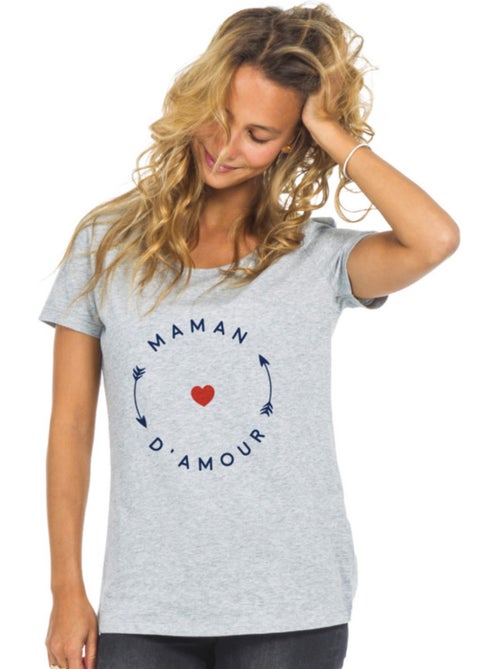 T-shirt Dames - MAMAN D'AMOUR 2 MPT - Kiabi