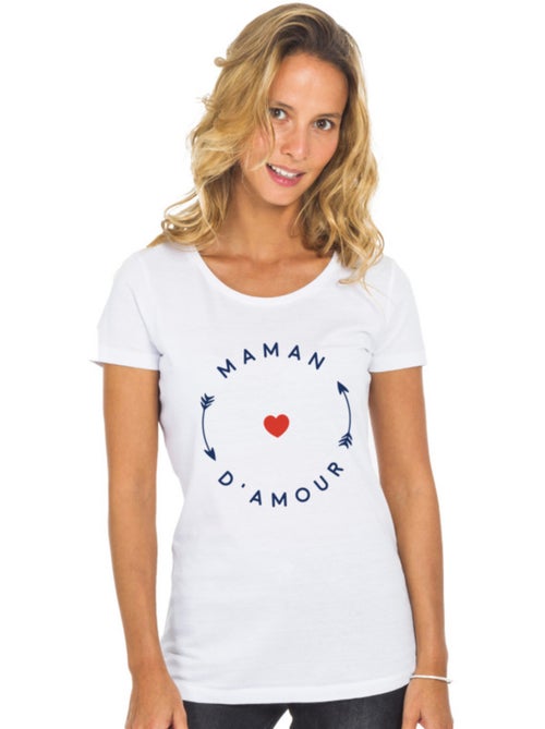 T-shirt Dames - MAMAN D'AMOUR 2 MPT - Kiabi T-shirt Dames - MAMAN D'AMOUR 2 MPT - Kiabi