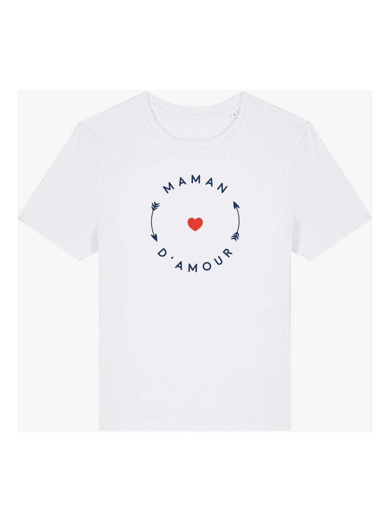 T-shirt Dames - MAMAN D'AMOUR 2 MPT Wit - Kiabi