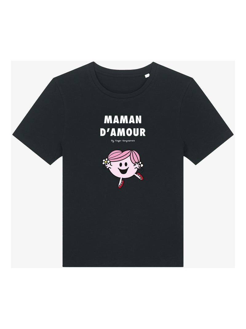 T-shirt Dames - MAMAN D'AMOUR Zwart - Kiabi