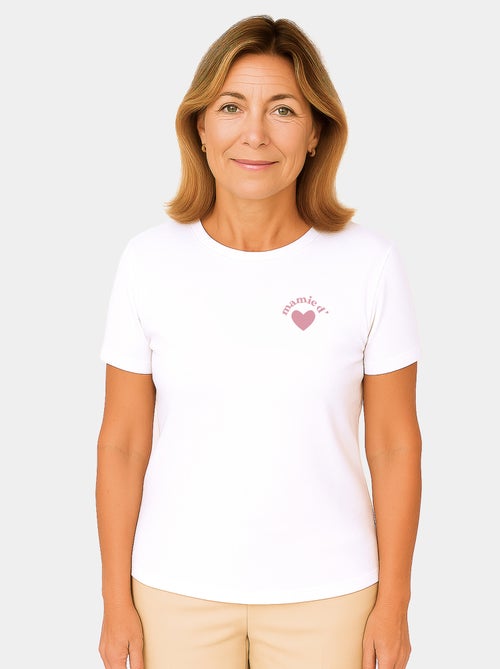 T-shirt Dames - MAMIE D'AMOUR CŒUR - Kiabi T-shirt Dames - MAMIE D'AMOUR CŒUR - Kiabi