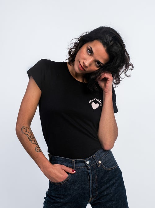 T-shirt Dames - MARRAINE D'AMOUR CŒUR - Kiabi T-shirt Dames - MARRAINE D'AMOUR CŒUR - Kiabi
