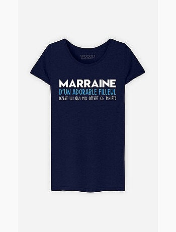T-shirt Dames - MARRAINE D'UN ADORABLE FILLEUL
