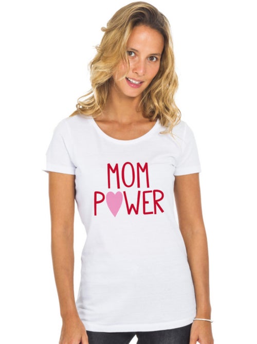 T-shirt Dames - MOM POWER MPT - Kiabi T-shirt Dames - MOM POWER MPT - Kiabi
