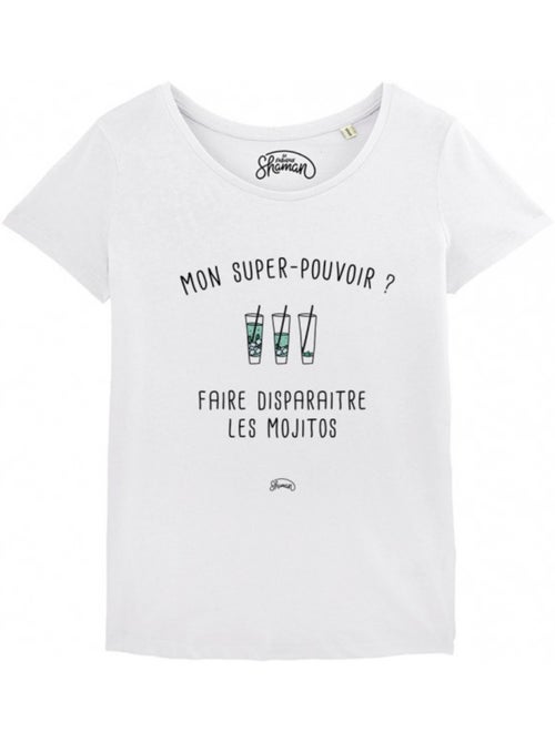 T-shirt Dames - MON SUPER-POUVOIR? FAIRE DISPARAITRE LES MOJITOS - Kiabi T-shirt Dames - MON SUPER-POUVOIR? FAIRE DISPARAITRE LES MOJITOS - Kiabi