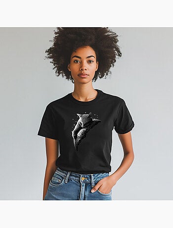 T-shirt Dames - MOON CAT