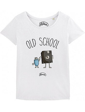 T-shirt dames - old school