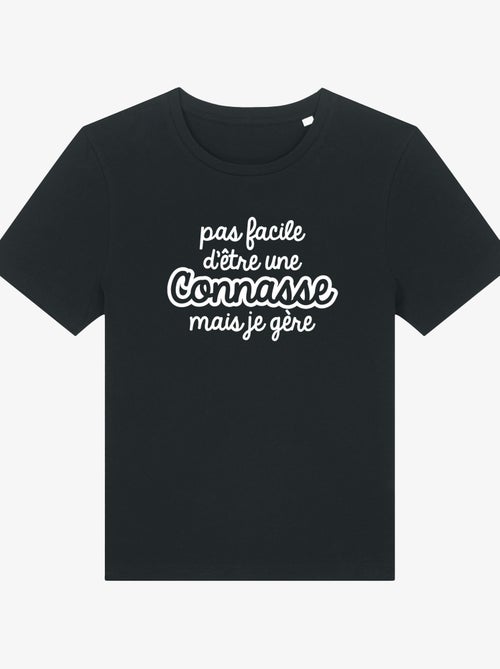 T-shirt Dames - PAS FACILE D'ÊTRE UNE CONNASSE MAIS JE GÈRE - Kiabi T-shirt Dames - PAS FACILE D'ÊTRE UNE CONNASSE MAIS JE GÈRE - Kiabi