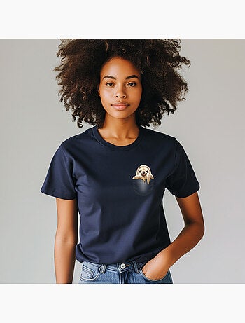 T-shirt Dames - POCKET SLOTH