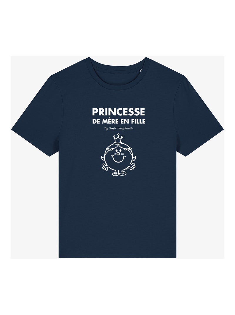 T-shirt Dames - PRINCESSE DE MÈRE EN FILLE Marineblauw - Kiabi
