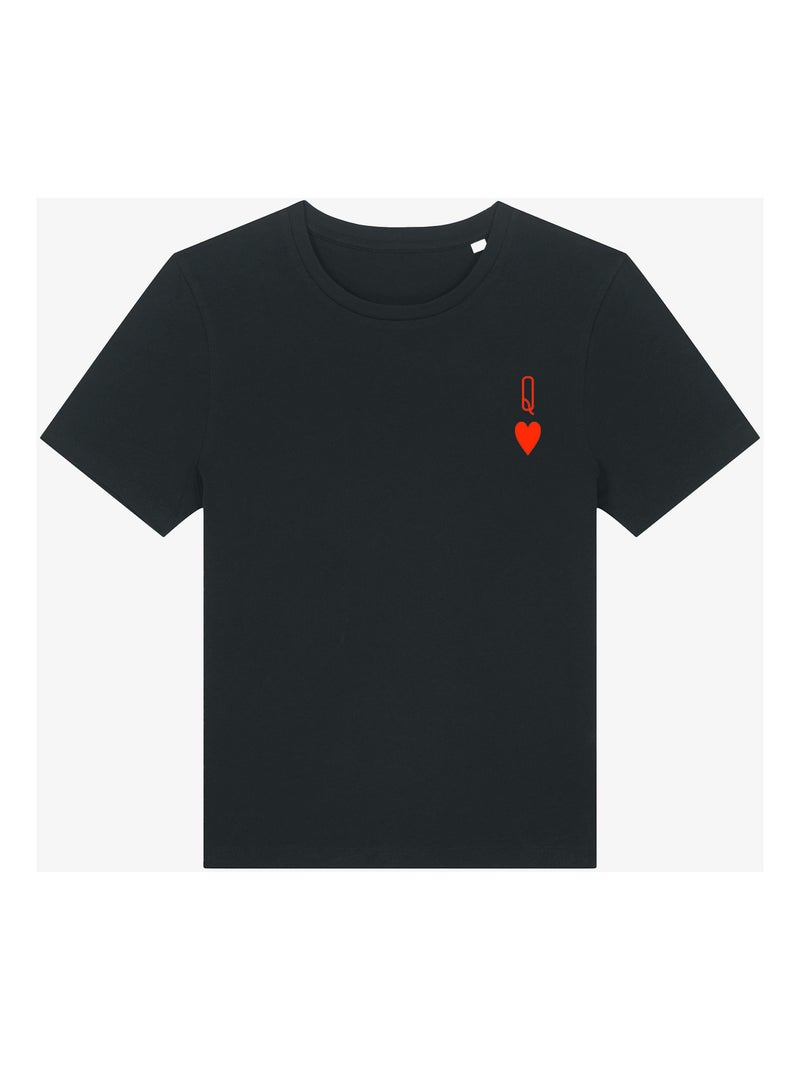 T-shirt Dames - QUEEN Zwart - Kiabi
