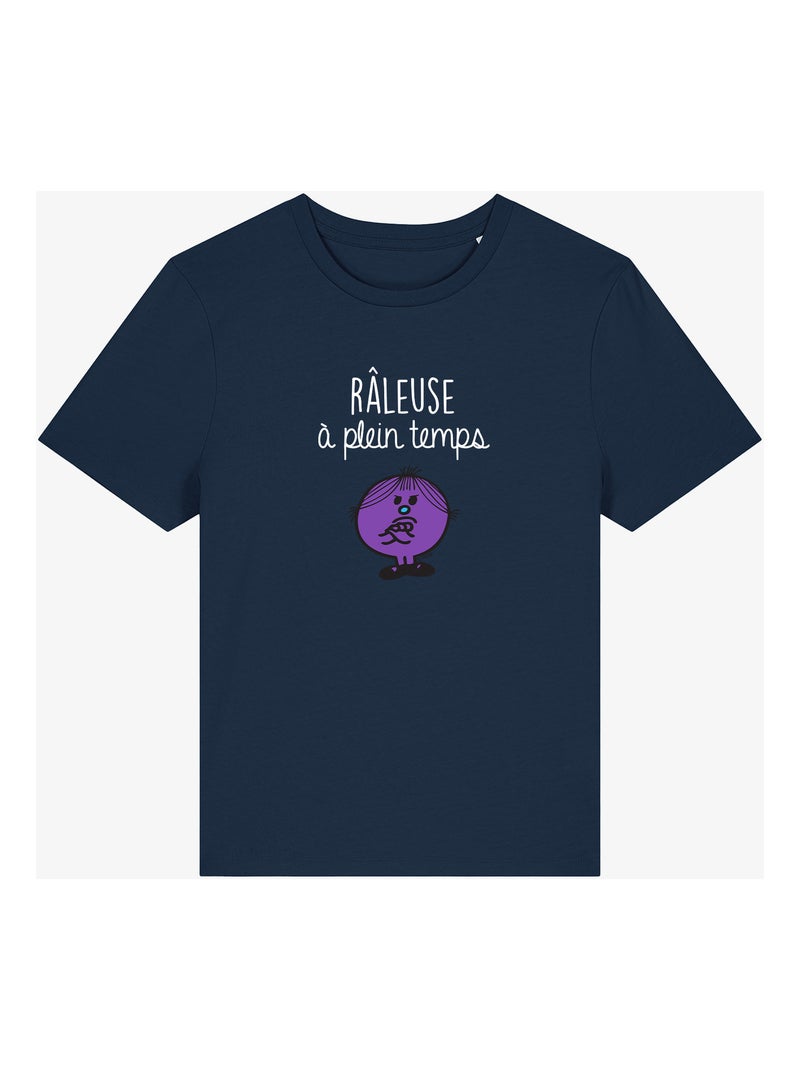 T-shirt Dames - RÂLEUSE À PLEIN TEMPS Marineblauw - Kiabi