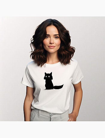 T-shirt Dames - SITTING CAT