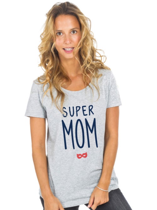 T-shirt Dames - SUPER MOM 2 WAF - Kiabi T-shirt Dames - SUPER MOM 2 WAF - Kiabi