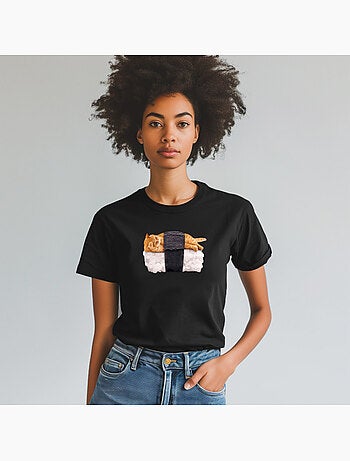 T-shirt Dames - SUSHI CAT