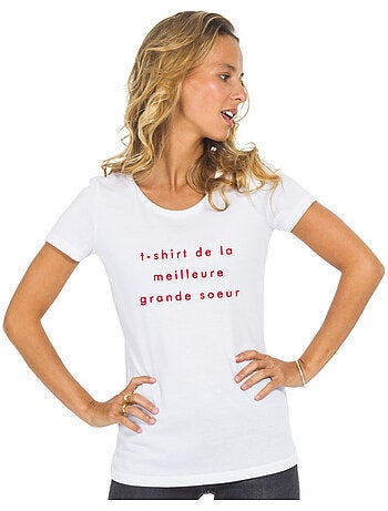 T-shirt dames - t-shirt dames - de la meilleure grande sœur 2 mpt