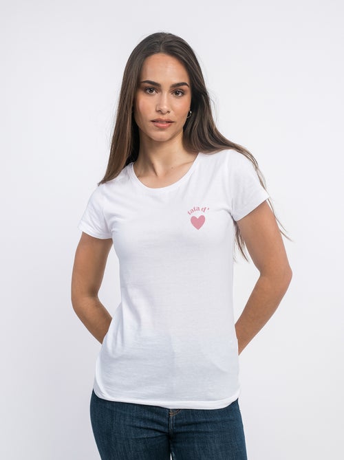 T-shirt Dames - TATA D'AMOUR CŒUR - Kiabi T-shirt Dames - TATA D'AMOUR CŒUR - Kiabi