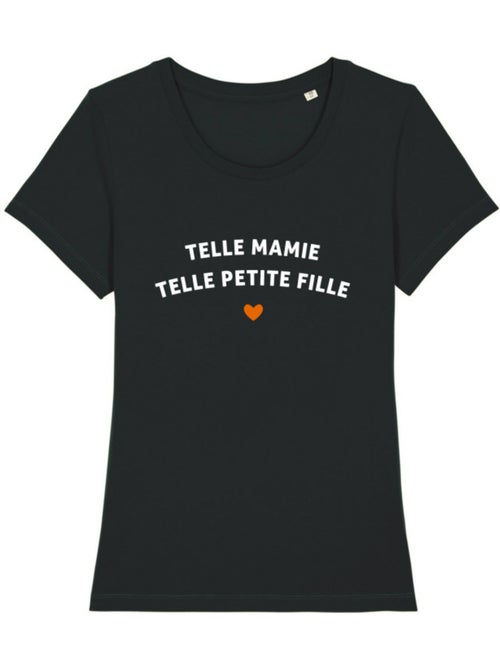 T-shirt Dames - TELLE MAMIE TELLE PETITE-FILLE WAF - Kiabi