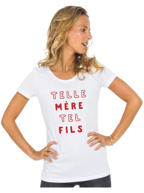 T-shirt Dames - TELLE MÈRE TELLE FILS MPT - Kiabi T-shirt Dames - TELLE MÈRE TELLE FILS MPT - Kiabi