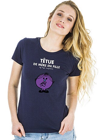 T-shirt Dames - TÊTUE DE MÈRE EN FILLE