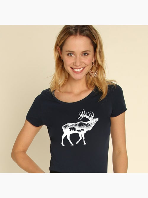 T-shirt Dames - THE ELK - Kiabi T-shirt Dames - THE ELK - Kiabi