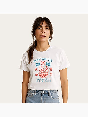 T-shirt Dames - TORC RAMEN LOVERS CLUB BLUE RED