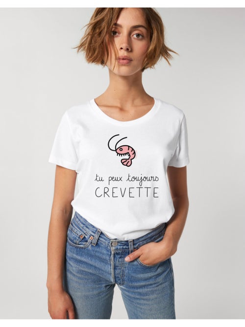 T-shirt Dames - TU PEUX TOUJOURS CREVETTE - Kiabi T-shirt Dames - TU PEUX TOUJOURS CREVETTE - Kiabi