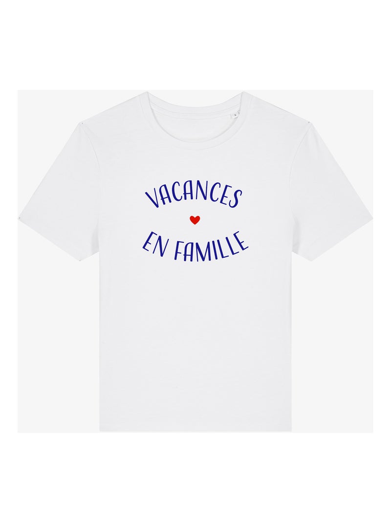 T-shirt Dames - VACANCES EN FAMILLE Wit - Kiabi