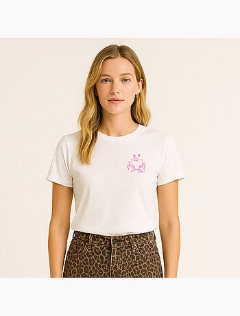 T-shirt Dames - VISAGE MADAME CŒUR