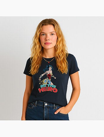 T-shirt Dames - WONDER WOMAN BE THE HERO 2