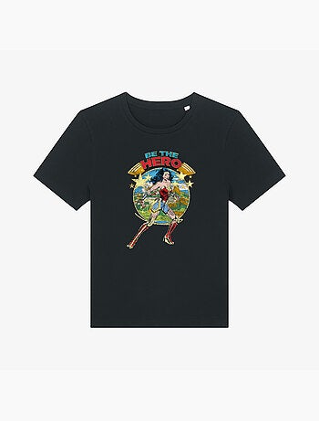 T-shirt Dames - WONDER WOMAN BE THE HERO
