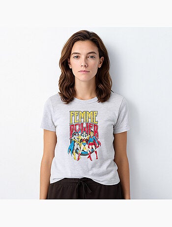 T-shirt Dames - WONDER WOMAN Dames POWER