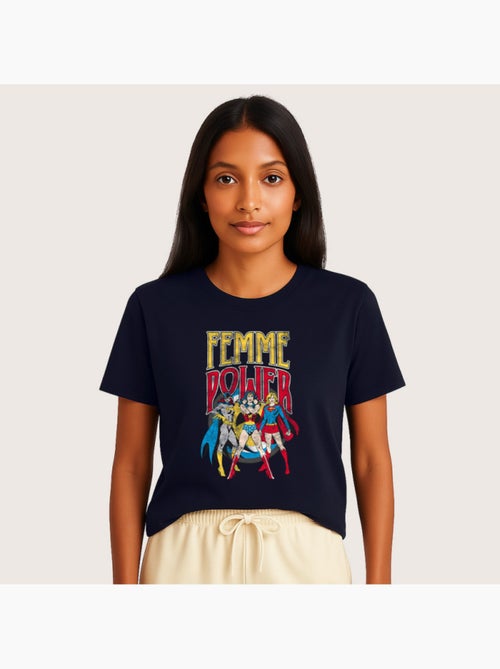 T-shirt Dames - WONDER WOMAN Dames POWER - Kiabi T-shirt Dames - WONDER WOMAN Dames POWER - Kiabi