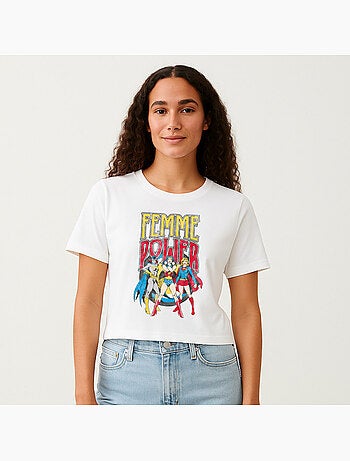 T-shirt Dames - WONDER WOMAN Dames POWER