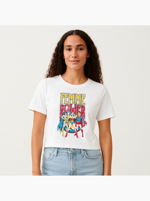 T-shirt Dames - WONDER WOMAN Dames POWER - Kiabi T-shirt Dames - WONDER WOMAN Dames POWER - Kiabi