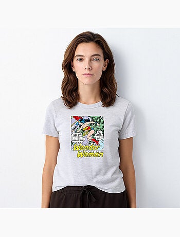 T-shirt Dames - WONDER WOMAN I DO KNOW TROUBLE WHEN I SEE IT